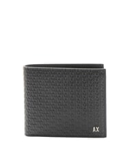 ARMANI EXCHANGE A|X LOGO EMBOSSED Portefeuille en cuir - Portefeuilles Homme