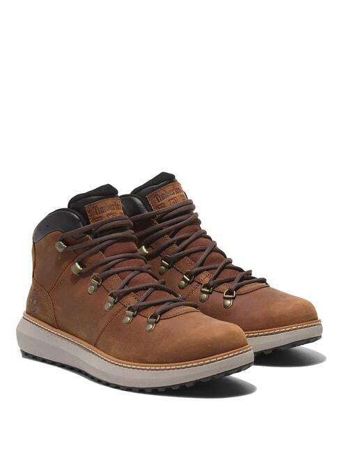 TIMBERLAND HUDSON ROAD Chaussures en cuir rouille pleine fleur - Chaussures Homme