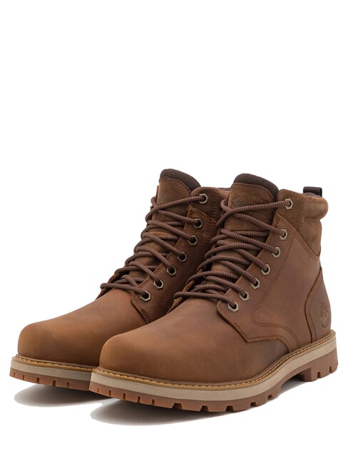 TIMBERLAND BRITTON ROAD Bottines en cuir imperméables rouille pleine fleur - Chaussures Homme