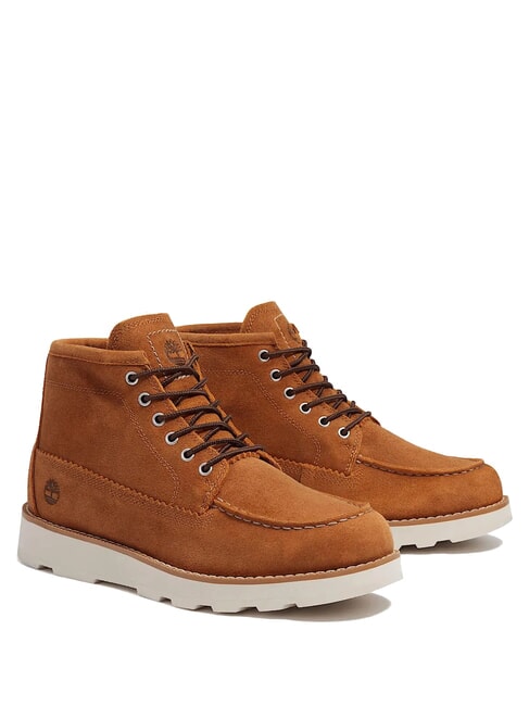 TIMBERLAND BRITTON MILLS bottes en cuir daim rouille - Chaussures Homme