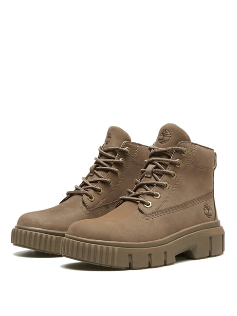 TIMBERLAND GREYFIELD Amphibiens en cuir nubuck marron moyen - Chaussures Femme