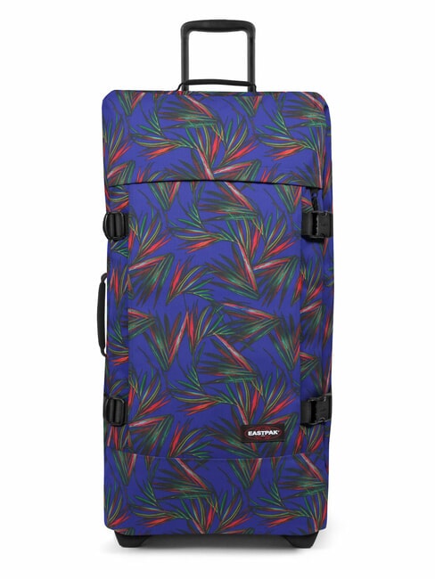 EASTPAK TRANVERZ L Grand chariot palmier bleu marine - Valises Semi-rigides