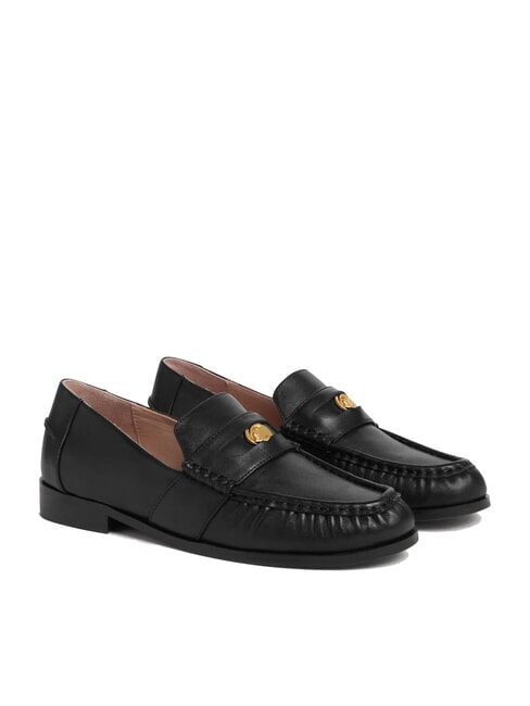 COCCINELLE C-PENNY LOAFER Mocassins en cuir lisse Noir - Chaussures Femme