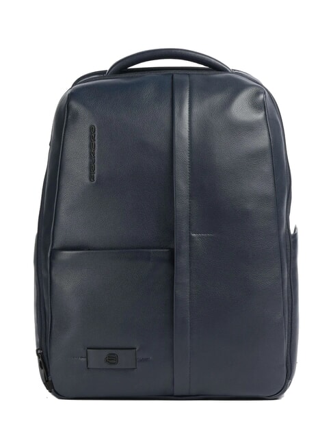 PIQUADRO RUSSEL Sac à dos en cuir pour ordinateur portable 15,6" bleu - Sacs à dos pour ordinateur portable