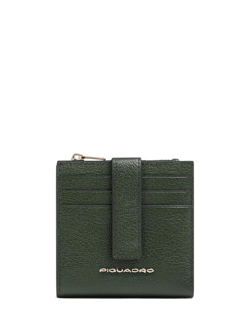 PIQUADRO W140 Portefeuille plat en cuir VERT - Portefeuilles Homme