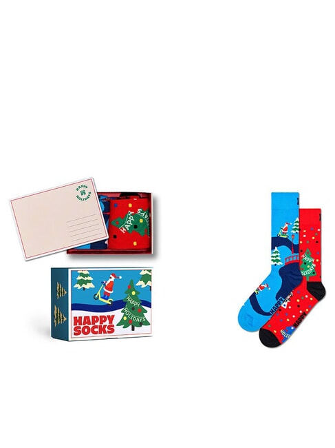 HAPPY SOCKS HAPPY HOLIDAYS Coffret cadeau de 2 paires de chaussettes 6000 - Chaussettes Femme
