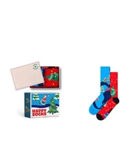 HAPPY SOCKS HAPPY HOLIDAYS Coffret cadeau de 2 paires de chaussettes - Chaussettes Femme