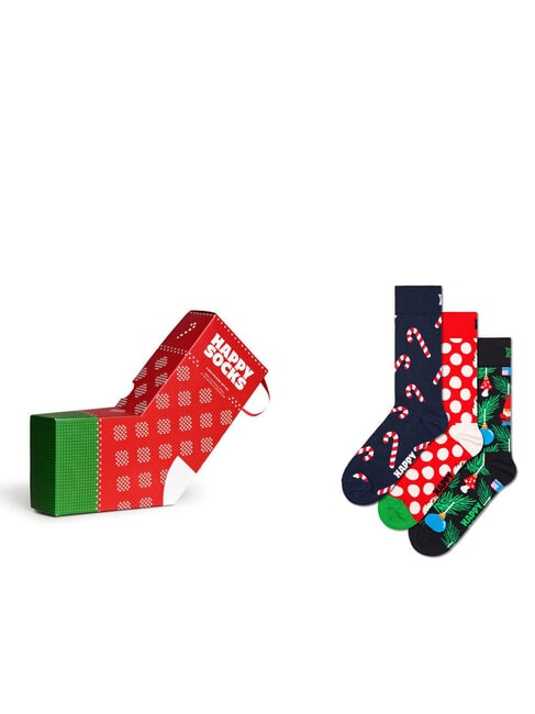 HAPPY SOCKS X-MAS Coffret cadeau de 3 paires de chaussettes multicolore - Chaussettes pour hommes