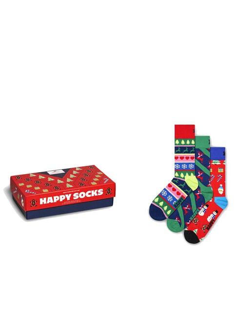 HAPPY SOCKS X-MAS SWEATER Coffret cadeau de 3 paires de chaussettes 4300 - Chaussettes pour hommes