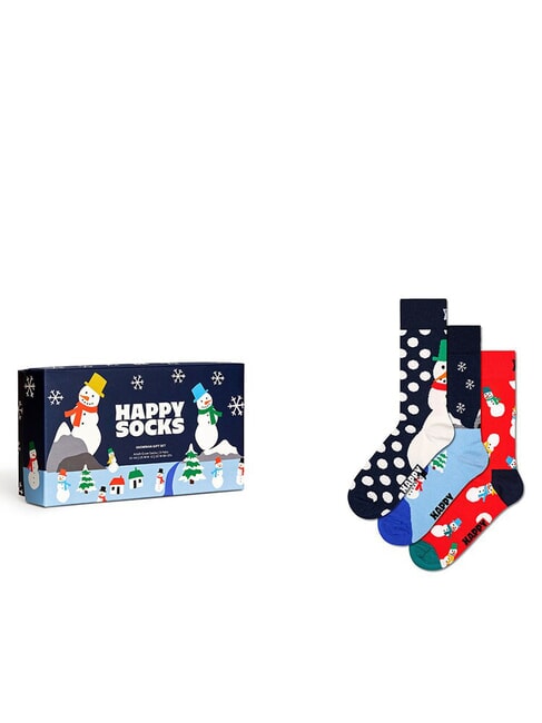 HAPPY SOCKS SNOWM Coffret cadeau de 3 paires de chaussettes multicolore - Chaussettes pour hommes