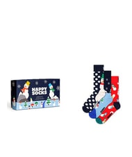HAPPY SOCKS SNOWM Coffret cadeau de 3 paires de chaussettes - Chaussettes pour hommes