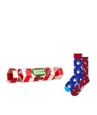 HAPPY SOCKS HOLIDAY STRIPED CRACKER Coffret cadeau de 2 paires de chaussettes - Chaussettes pour hommes