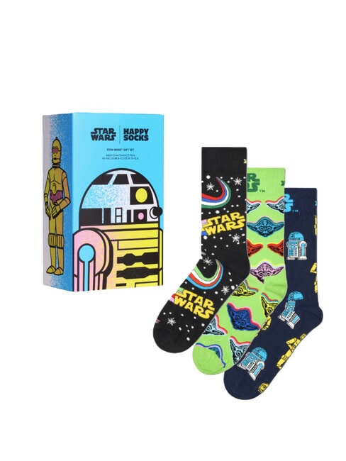 HAPPY SOCKS STAR WARS Coffret cadeau de 3 paires de chaussettes noir - Chaussettes pour hommes