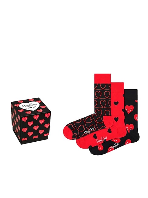 HAPPY SOCKS I LOVE YOU Coffret cadeau de 3 paires de chaussettes 4300 - Chaussettes Femme