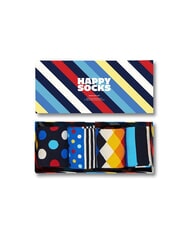 HAPPY SOCKS BLACK WEEK STRIPED Coffret cadeau de 4 paires de chaussettes - Chaussettes pour hommes