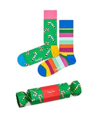 HAPPY SOCKS CHRISTMAS CRACKER Coffret cadeau de 2 paires de chaussettes - Chaussettes pour hommes