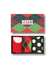 HAPPY SOCKS HOLIDAY CLASSICS Coffret cadeau de 3 paires de chaussettes - Chaussettes pour hommes
