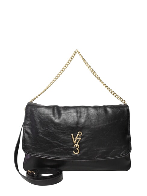V73 LOUISE Grand sac à bandoulière avec anse en chaîne noir - Sacs pour Femme