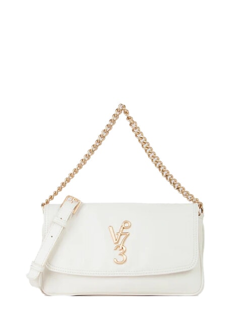 V73 LOUISE Sac à bandoulière moyen avec poignée en chaîne écru - Sacs pour Femme