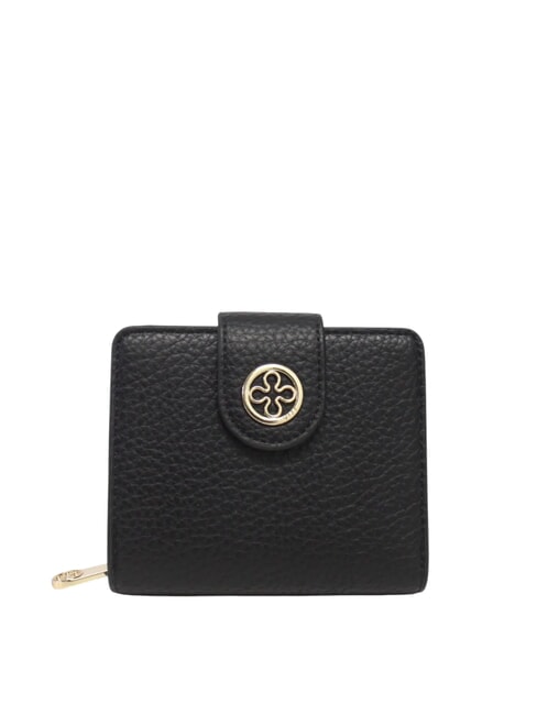 V73 FEDERICA Petit portefeuille à deux volets noir - Portefeuilles Femme