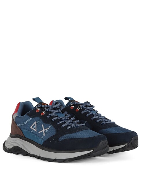 SUN68 FIRE & CAMPING Baskets bleu naby - Chaussures Homme