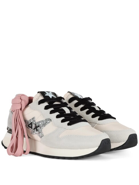 SUN68 STARGIRL GLITTER LOGO Baskets biancopan - Chaussures Femme