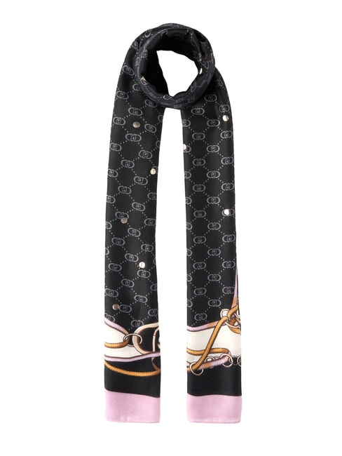 LIUJO LOGO Étole avec imprimé NOIR - Écharpes