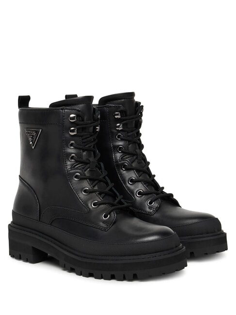 GUESS BADA2 Bottines en cuir NOIR - Chaussures Femme