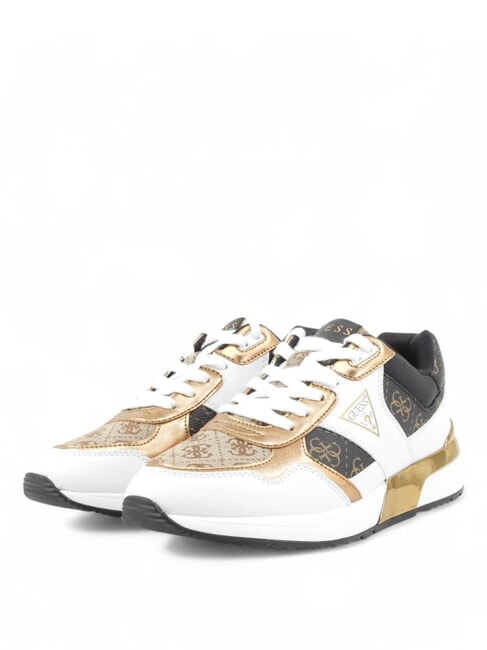 GUESS MICKAY Baskets Beige / Marron - Chaussures Femme
