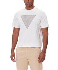 GUESS TRIANGLE LOGO T-shirt &agrave; manches courtes coupe r&eacute;guli&egrave;re - T-shirt