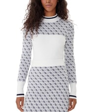 GUESS MOCK NECK AUBREY 4G Pull coupe slim - Chandails pour femmes