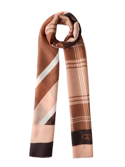 LIUJO CHECK Foulard lumière brune - Écharpes