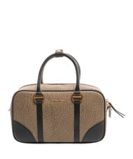 BORBONESE OUTLINE Sac &agrave; main op naturel / noir - Sacs pour Femme - 1