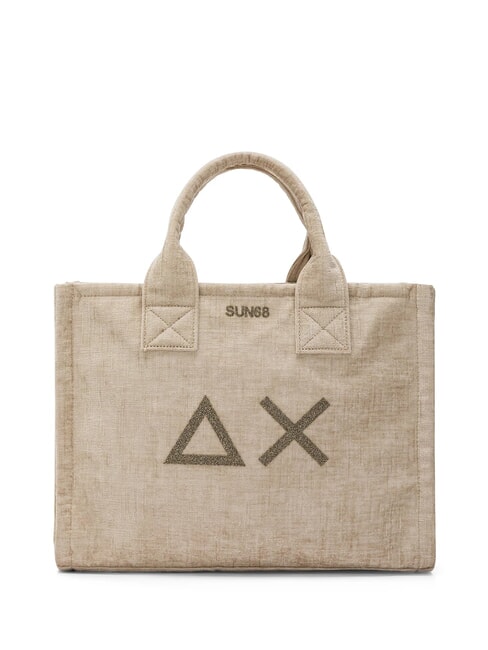 SUN68 CALI VELVET Sac à main avec bandoulière beige - Sacs pour Femme