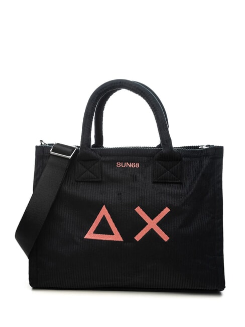 SUN68 CALI CORDUROY Sac à main avec bandoulière noir - Sacs pour Femme