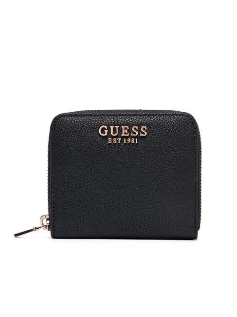 GUESS LAUREL 2 Petit portefeuille zippé NOIR - Portefeuilles Femme