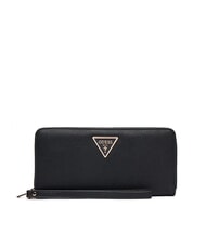 GUESS LAUREL 2 Grand portefeuille zippé avec dragonne NOIR - Portefeuilles Femme - 1