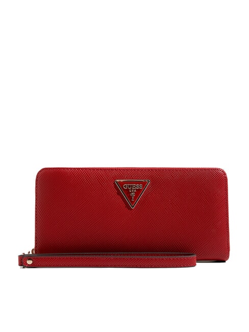 GUESS LAUREL 2 Grand portefeuille zippé grenat - Portefeuilles Femme