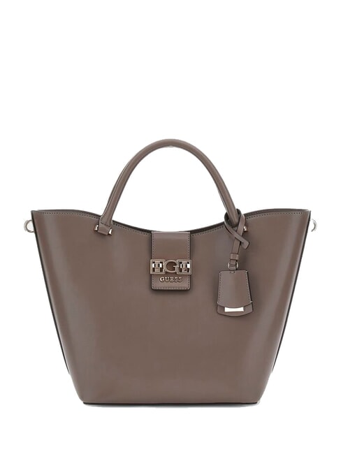 GUESS JANE Sac fourre-tout avec bandoulière taupe foncé - Sacs pour Femme