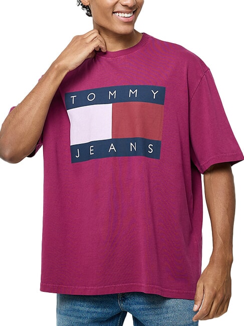 TOMMY HILFIGER TH JEANS Maxi Flag T-shirt en coton raisin de la vallée - T-shirt