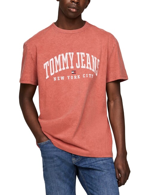 TOMMY HILFIGER TH JEANS N.Y. City T-shirt en coton rouge régate - T-shirt