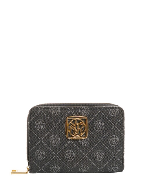 YNOT ROMANCE Portefeuille moyen à fermeture éclair NOIR - Portefeuilles Femme