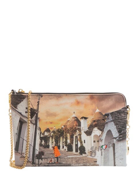YNOT YESBAG Clutch Pochette avec bandoulière la vie dans les trulli - Sacs pour Femme