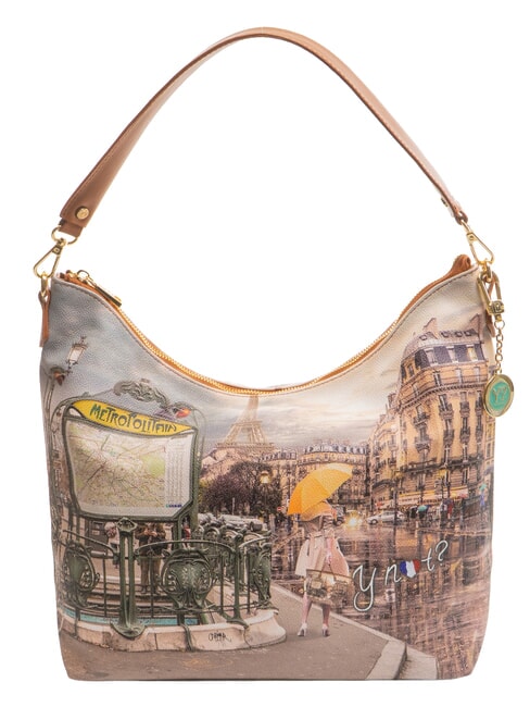YNOT YESBAG Sac à bandoulière Hobo Métro parisien - Sacs pour Femme
