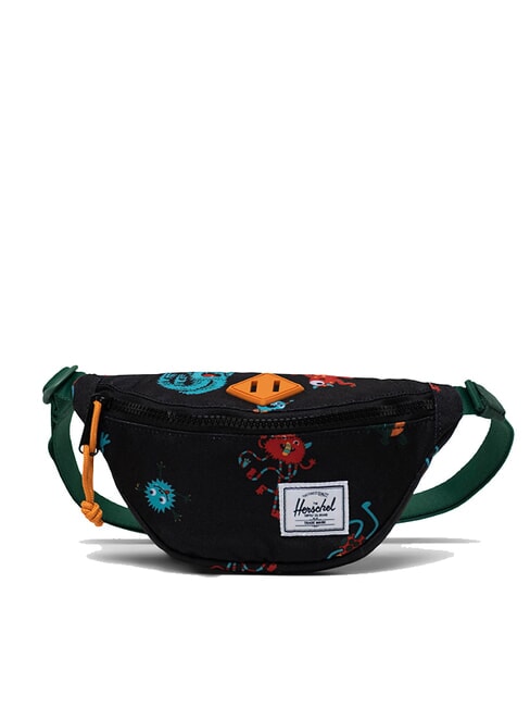 HERSCHEL HERITAGE Pochette avec étiquette nominative danse des monstres noirs - Sacs banane