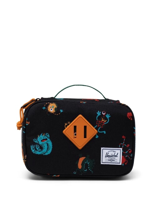 HERSCHEL HERITAGE Trousse à crayons avec poignée danse des monstres noirs - Étuis et Accessoires