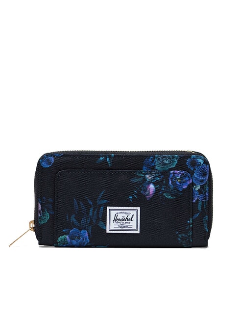 HERSCHEL THOMAS Portefeuille moyen à fermeture éclair soirée florale - Portefeuilles Femme
