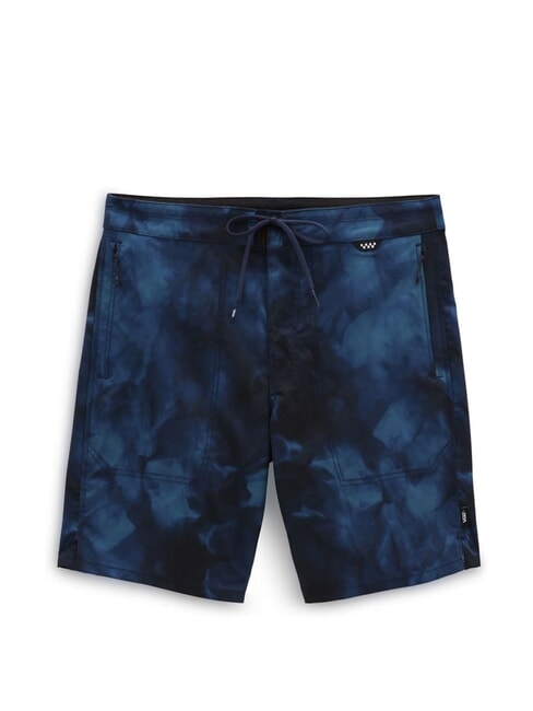 VANS VOYAGE TIE DYE Costume short long bleu sarcelle-noir - Maillots de bain