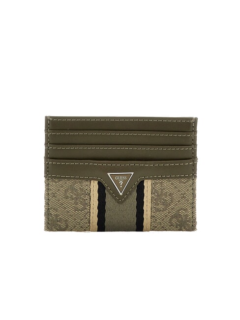 GUESS MADRID Porte-cartes sable/vert militaire - Portefeuilles Homme