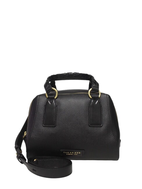 THE BRIDGE INES Sac cartable en cuir avec bandoulière black Gold - Sacs pour Femme